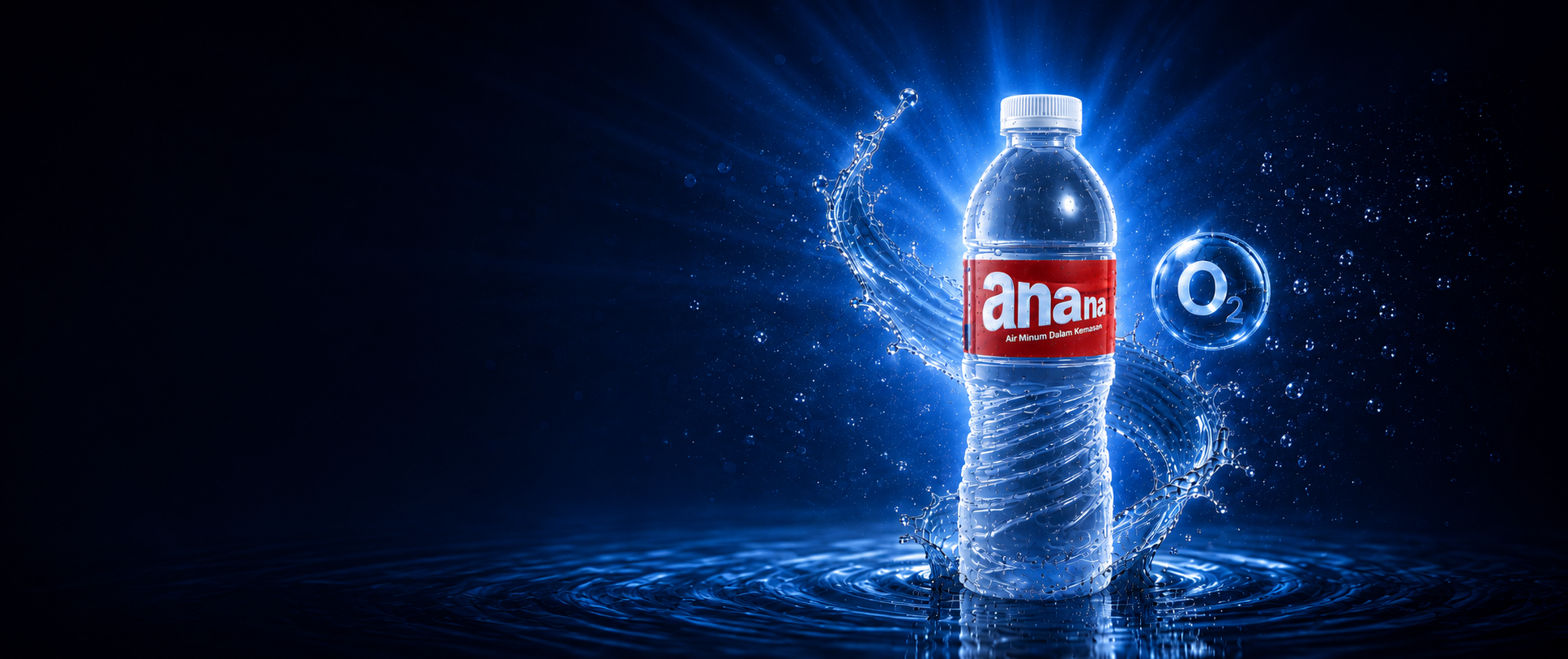 Air beroksigen Anana background